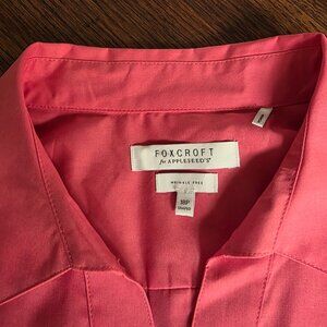 Foxcroft Blouse with Buttons in Back Wrinkle Free Size 18P